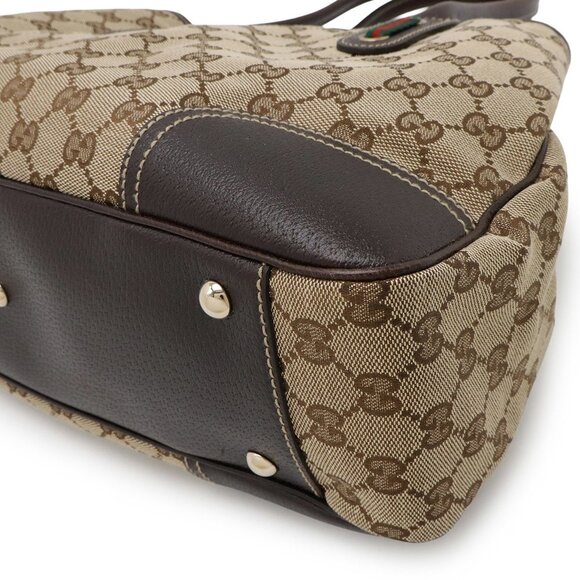 GUCCI Brown Leather Shoulder Bag - Picture 4 of 6